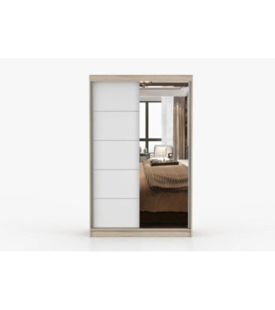 Armoire Syra 120 cm avec miroir