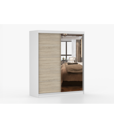 Armoire Ondine 160 cm avec miroir