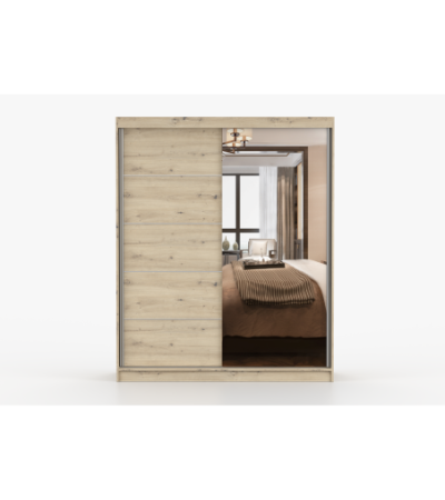 Armoire Ondine 160 cm avec miroir