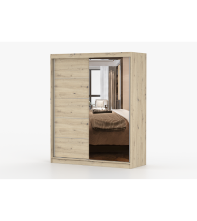 Armoire Ondine 160 cm avec miroir