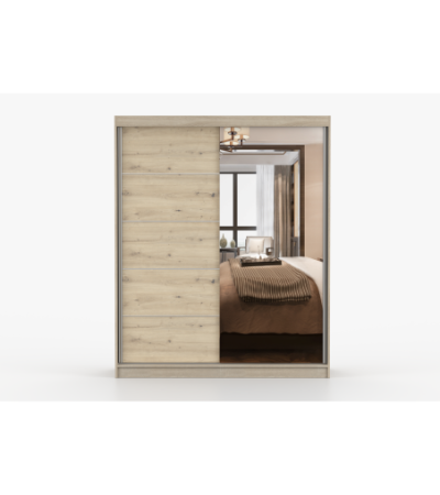 Armoire Ondine 160 cm avec miroir
