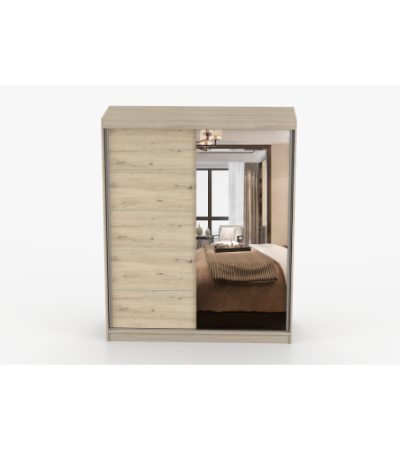 Armoire Ondine 160 cm avec miroir