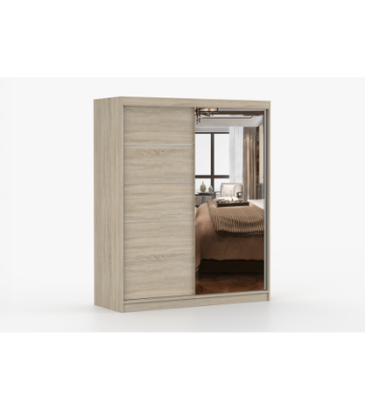 Armoire Ondine 160 cm avec miroir