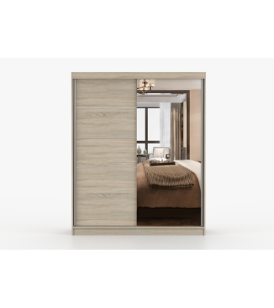 Armoire Ondine 160 cm avec miroir