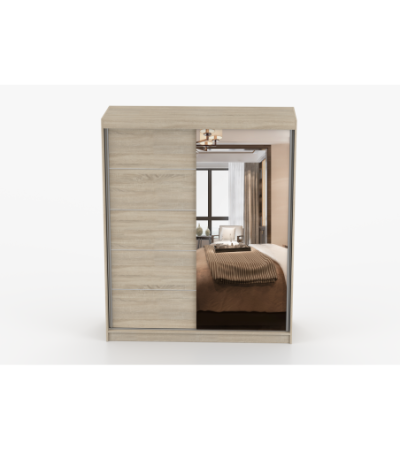 Armoire Ondine 160 cm avec miroir