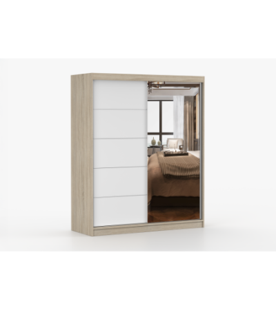 Armoire Ondine 160 cm avec miroir