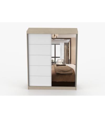 Armoire Ondine 160 cm avec miroir