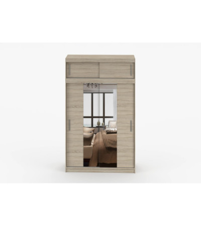 Armoire avec extension Nahelys 150 cm avec miroir