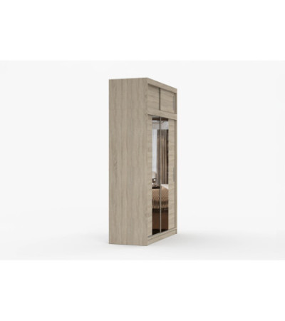 Armoire avec extension Nahelys 150 cm avec miroir