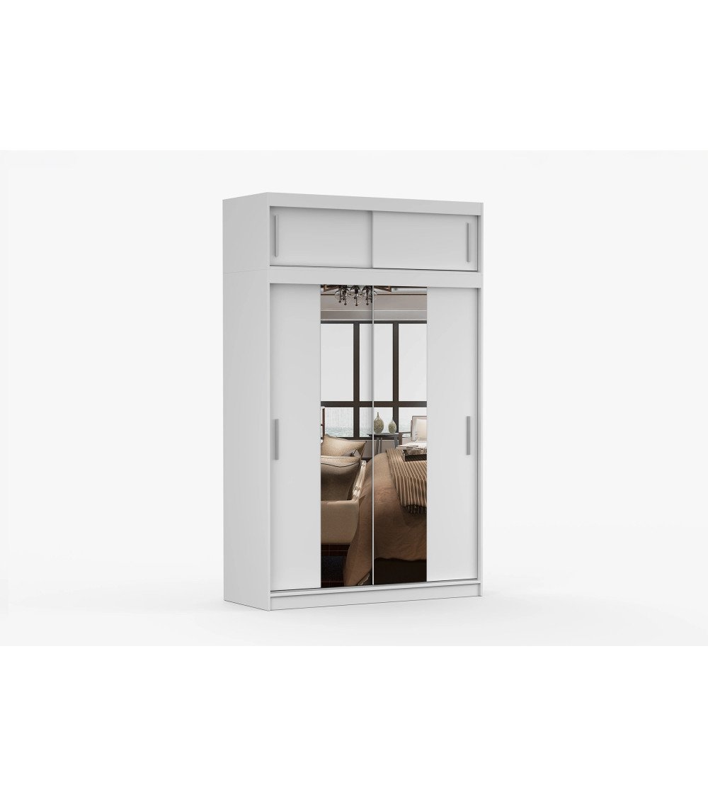 Armoire avec extension Nahelys 150 cm avec miroir