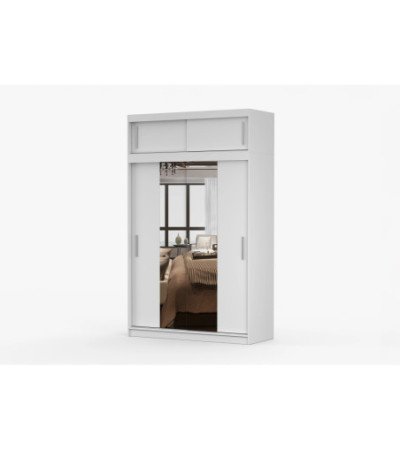 Armoire avec extension Nahelys 150 cm avec miroir