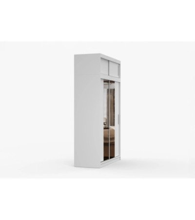 Armoire avec extension Nahelys 150 cm avec miroir