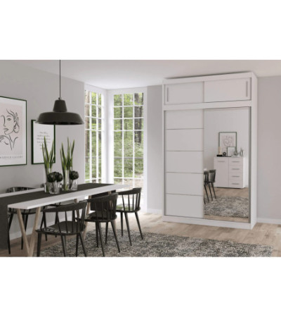 Armoire avec extension Faella 150 cm avec miroir