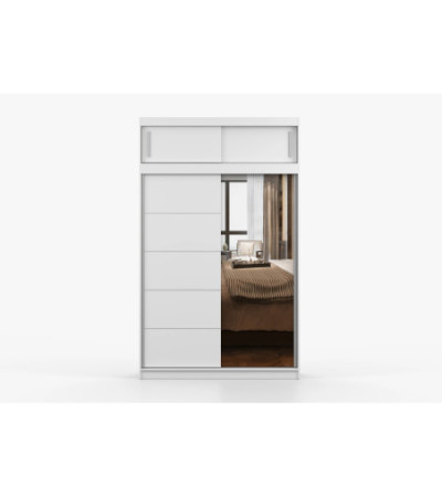 Armoire avec extension Faella 150 cm avec miroir