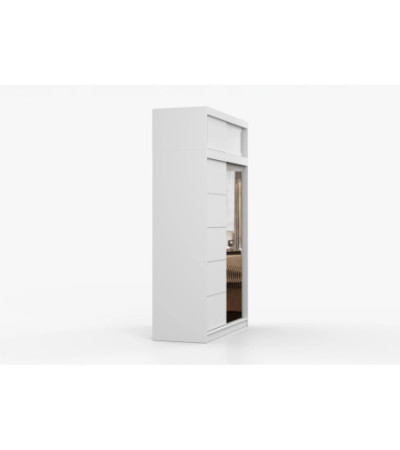 Armoire avec extension Faella 150 cm avec miroir