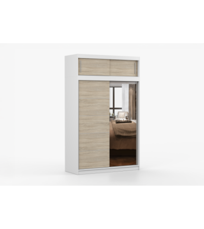 Armoire avec extension Faella 150 cm avec miroir