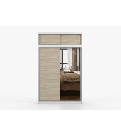 Armoire avec extension Faella 150 cm avec miroir