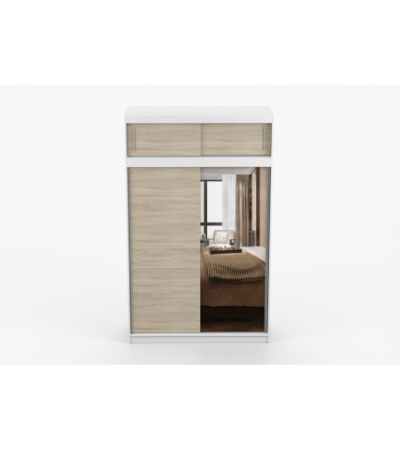 Armoire avec extension Faella 150 cm avec miroir