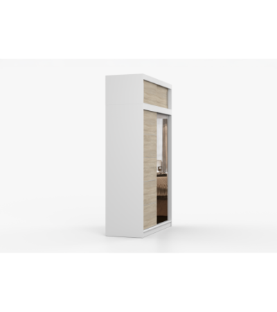 Armoire avec extension Faella 150 cm avec miroir
