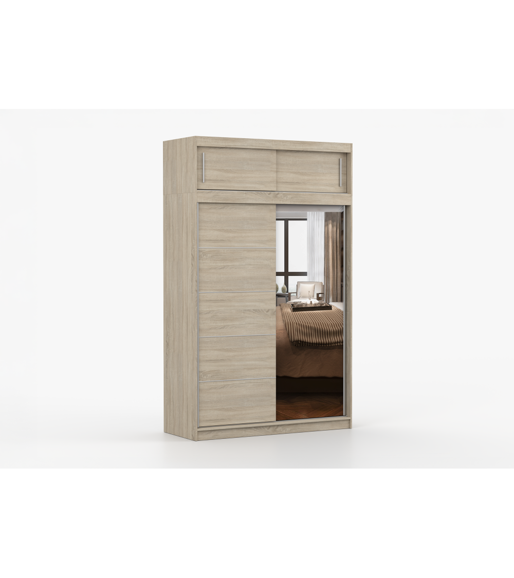 Armoire avec extension Faella 150 cm avec miroir