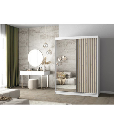 Armoire Zinaé 150 cm avec miroir