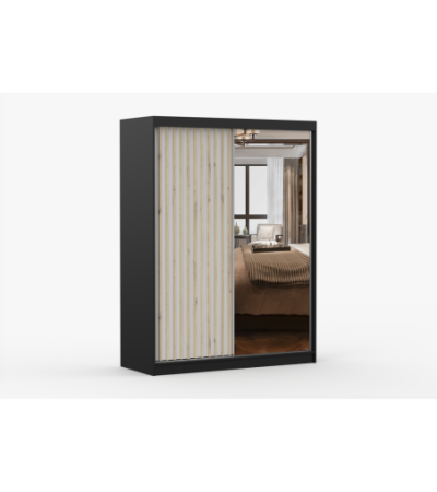 Armoire Zinaé 150 cm avec miroir