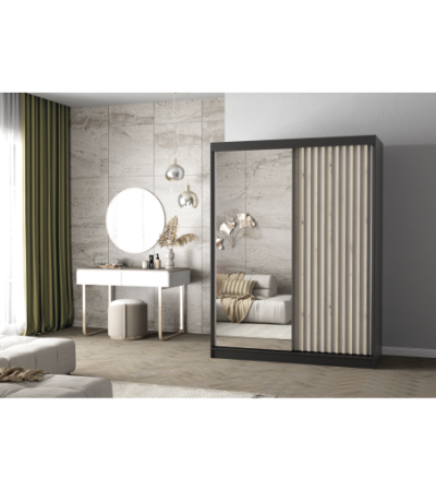Armoire Zinaé 150 cm avec miroir