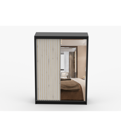 Armoire Zinaé 150 cm avec miroir