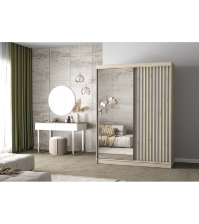 Armoire Zinaé 150 cm avec miroir