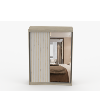 Armoire Zinaé 150 cm avec miroir