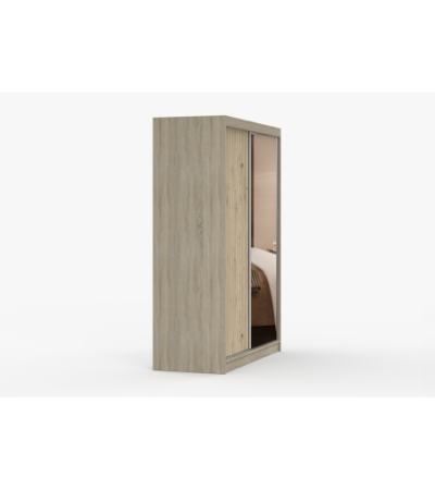 Armoire Zinaé 150 cm avec miroir