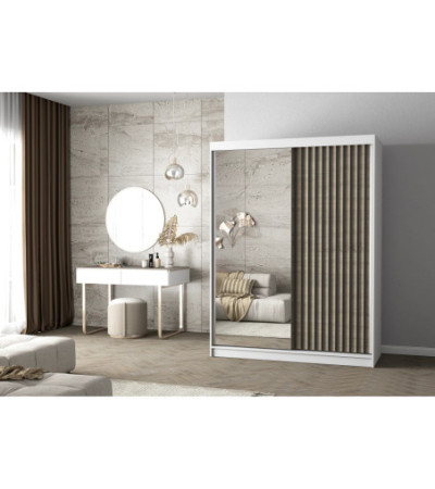 Armoire Nélia 150 cm avec miroir