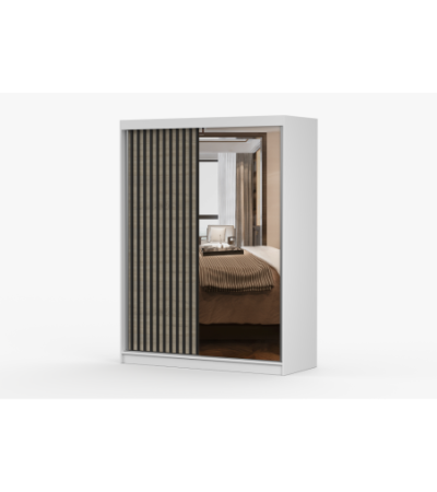 Armoire Nélia 150 cm avec miroir