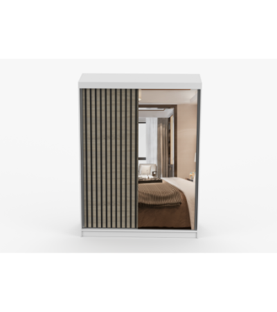 Armoire Nélia 150 cm avec miroir