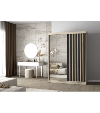 Armoire Nélia 150 cm avec miroir