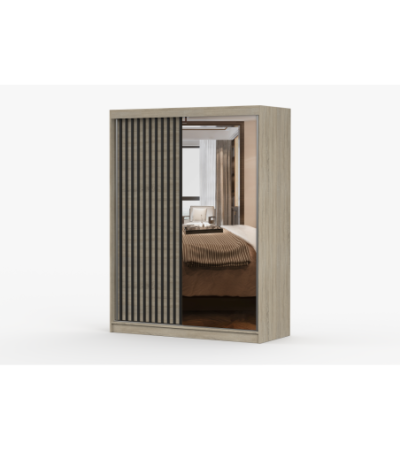 Armoire Nélia 150 cm avec miroir