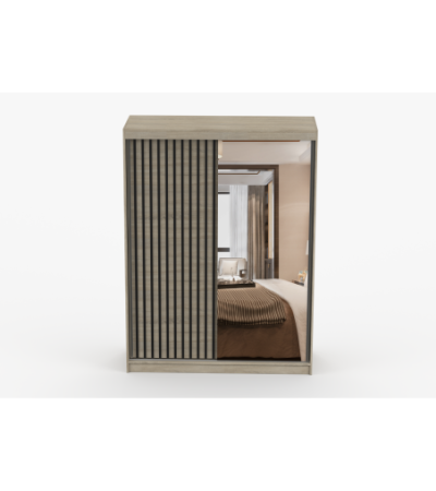 Armoire Nélia 150 cm avec miroir