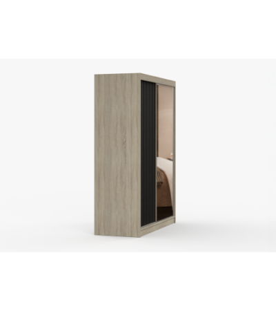 Armoire Nélia 150 cm avec miroir