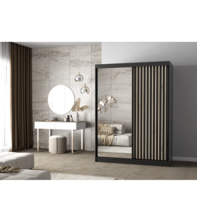 Armoire Nélia 150 cm avec miroir