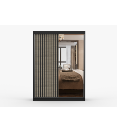 Armoire Nélia 150 cm avec miroir