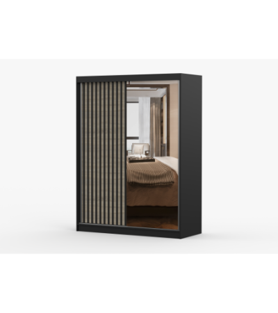 Armoire Nélia 150 cm avec miroir