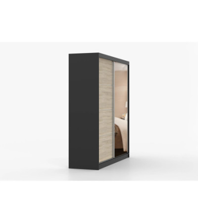 Armoire Tais 203 cm avec miroir