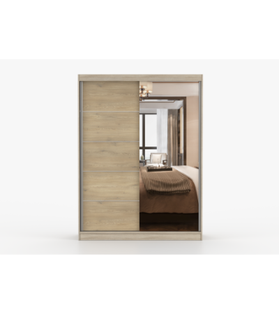 Armoire Aileen 150 cm avec miroir