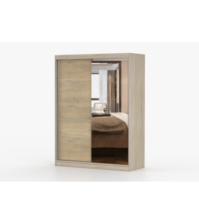 Armoire Aileen 150 cm avec miroir