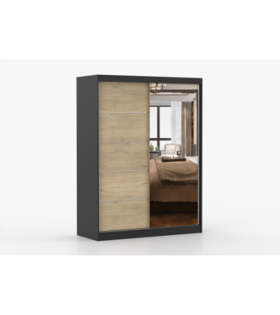 Armoire Aileen 150 cm avec miroir