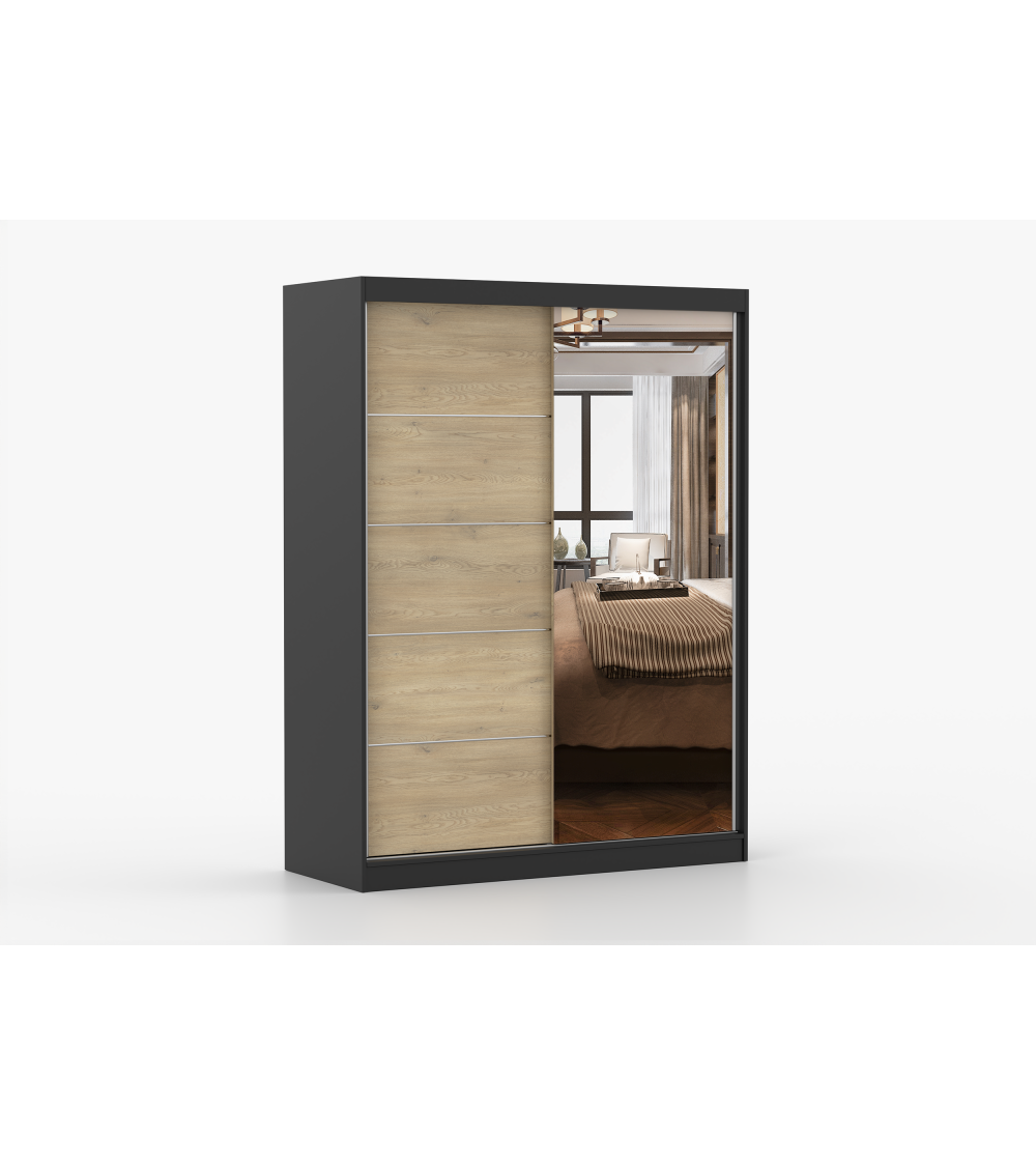 Armoire Aileen 150 cm avec miroir