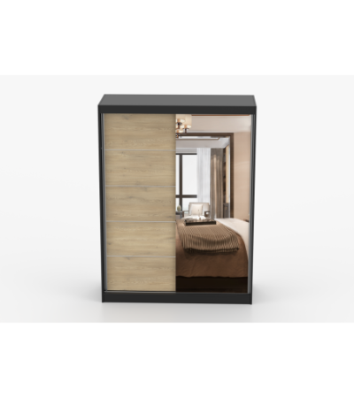 Armoire Aileen 150 cm avec miroir