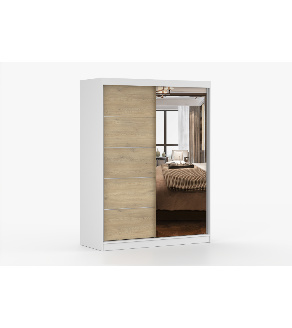 Armoire Aileen 150 cm avec miroir