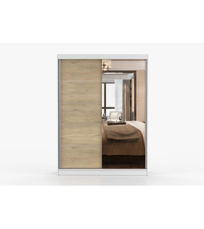 Armoire Aileen 150 cm avec miroir