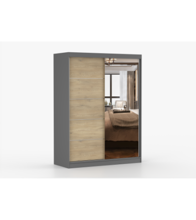 Armoire Aileen 150 cm avec miroir